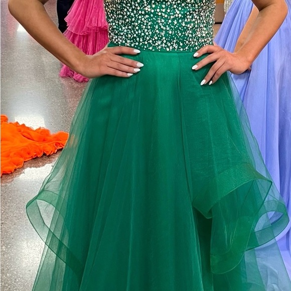 Elegant Green Kids Dress